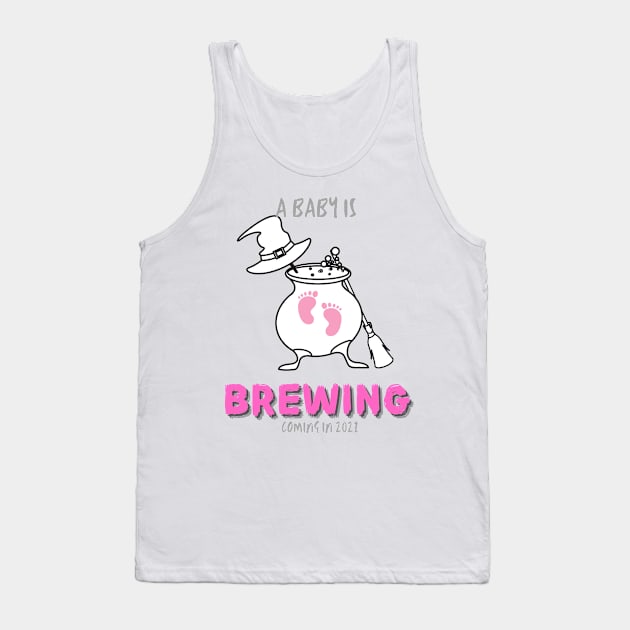 Halloween pregnancy announcement Tank Top by Mplanet